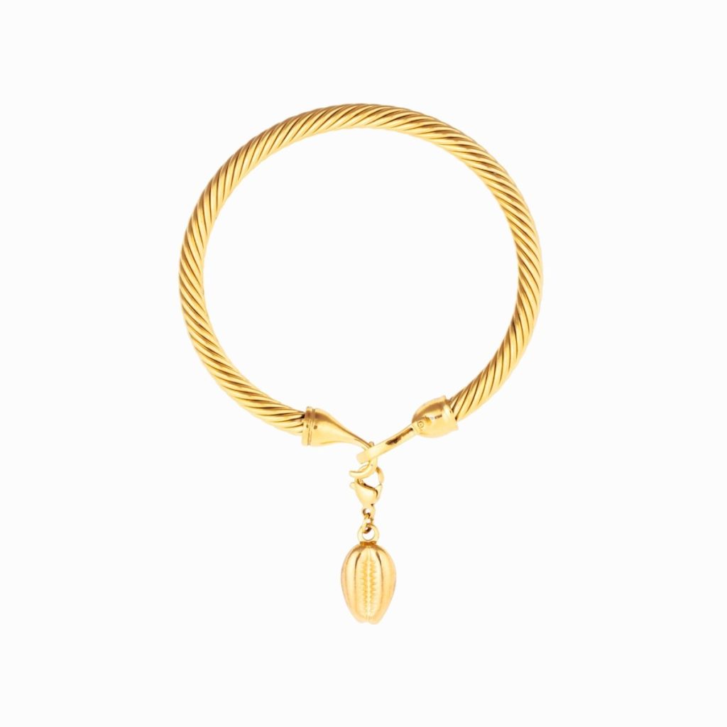 Bracelete Concha Hana Banhado em Ouro 18K