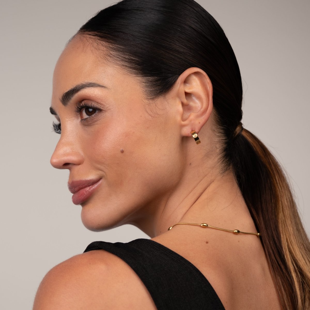 Brinco Twist Banhado em Ouro 18k