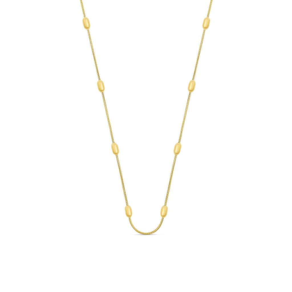 Colar Esfera Banhado em Ouro 18K