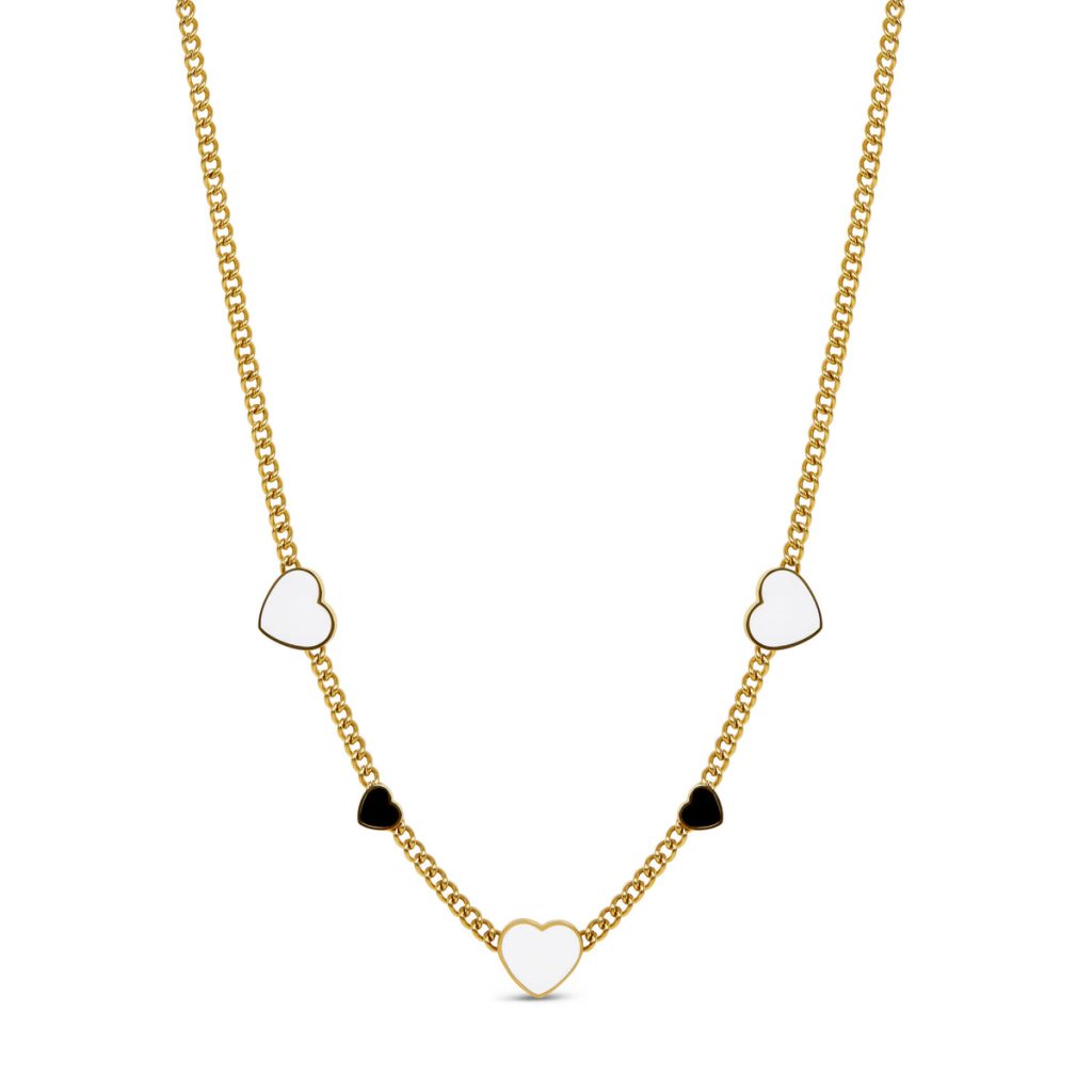 Colar Love Glow Monocromático Banhado em Ouro 18K