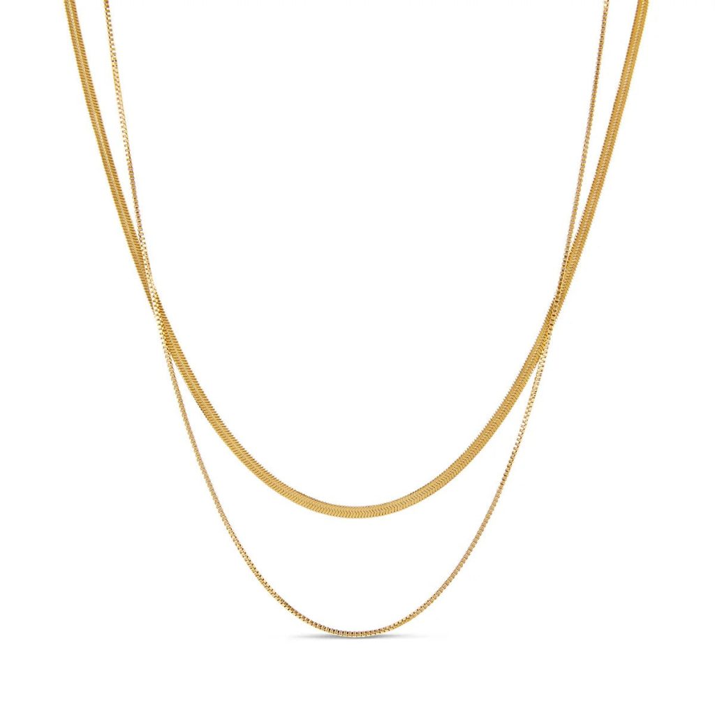 Mix de Colares Essentials Banhado em Ouro 18K