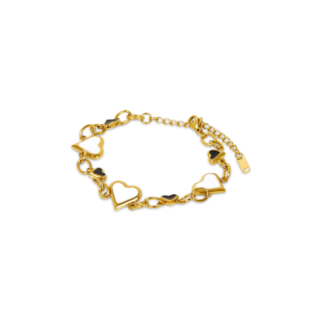 Pulseira Love Glow Monocromático Banhado em Ouro 18K